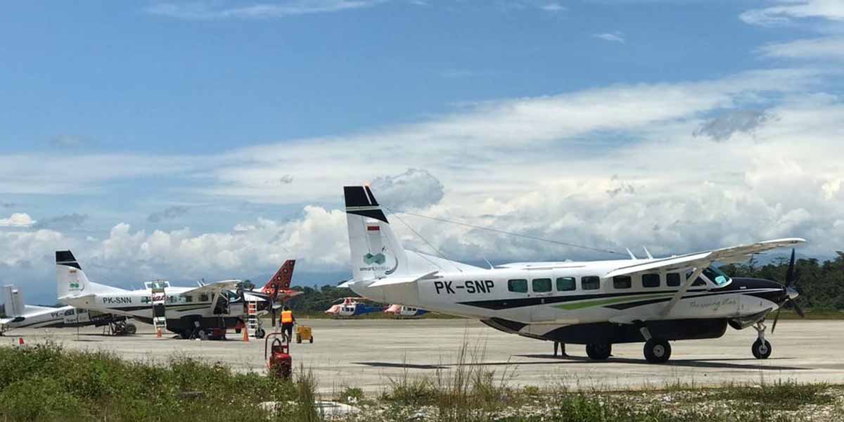 Bandara Mozes Kilangin Timika. Foto: Anti Patabang/Papua60detik